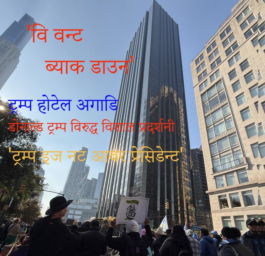 म्यानह्याट्नमा डोनाल्ड ट्रम्प विरुद्ध विशाल प्रदर्शनी (भिडियो सहित)